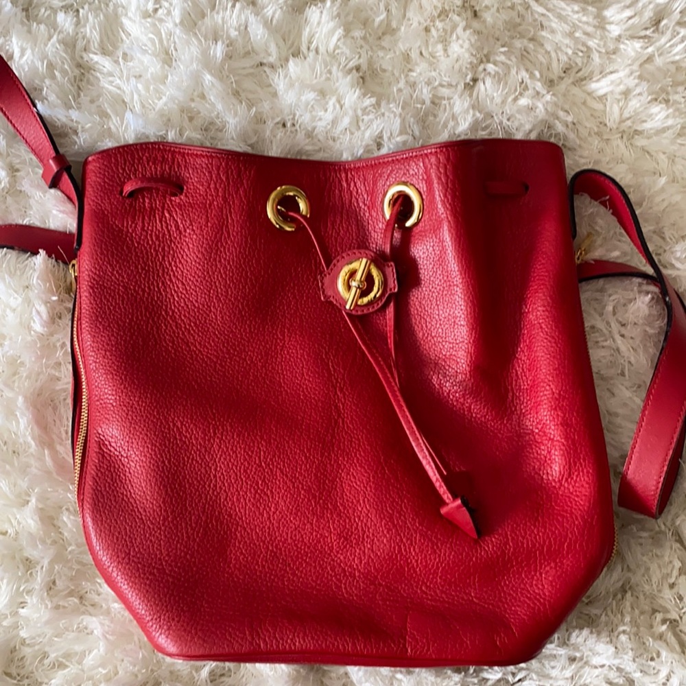 Celine Red Bucket bag